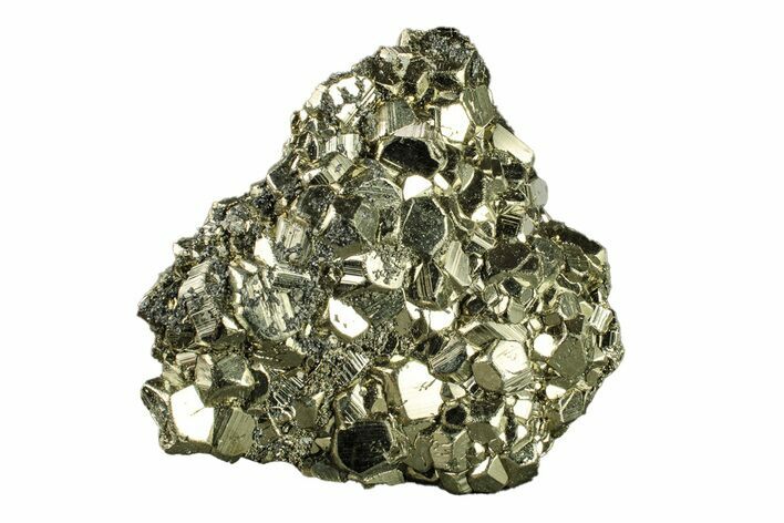 Gleaming Pyrite Crystal Cluster - Peru #271579